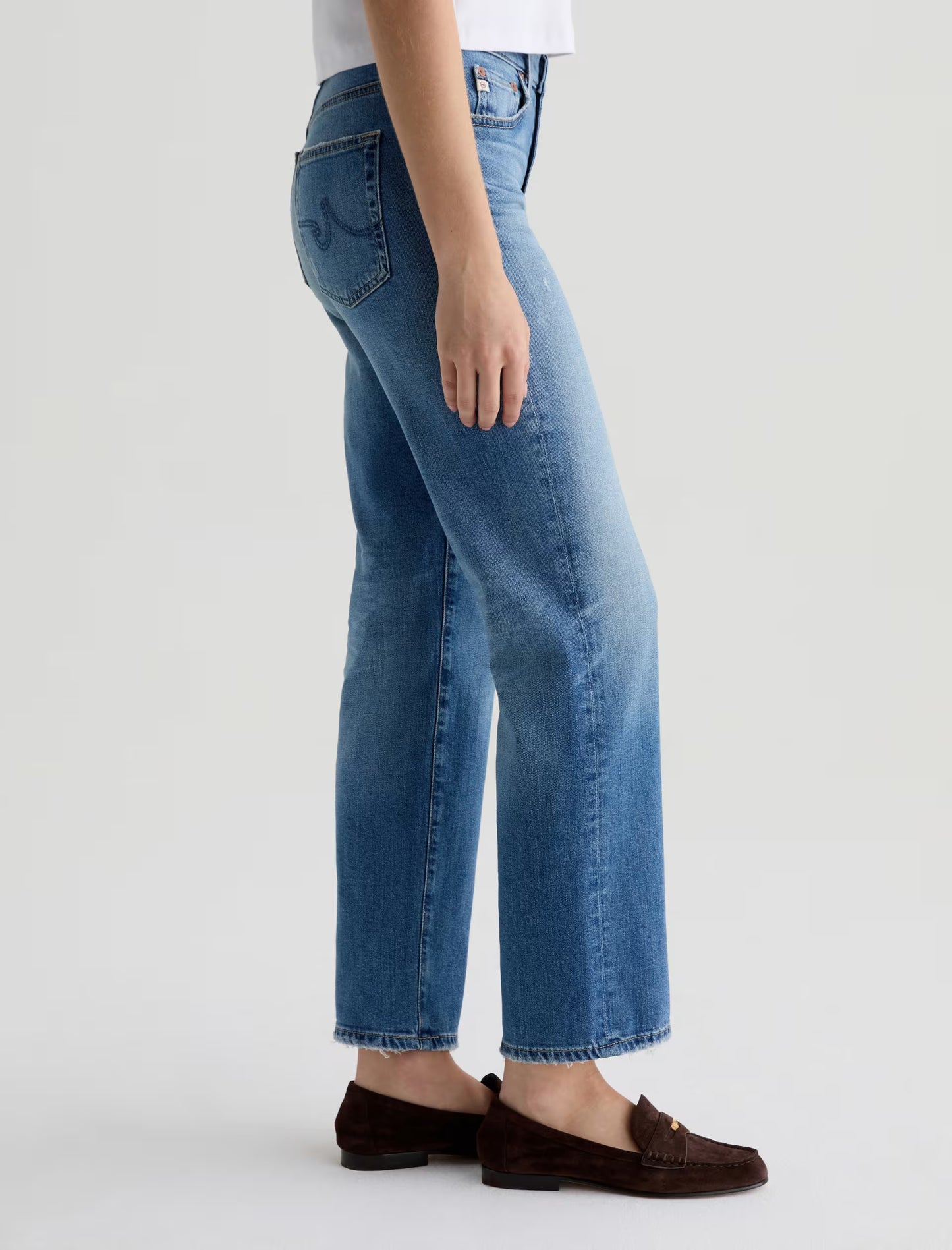 AG Jeans | Jean droit à taille mi-haute ''Brinley AG-ed™ '' - Couleur 16 Years Soaring