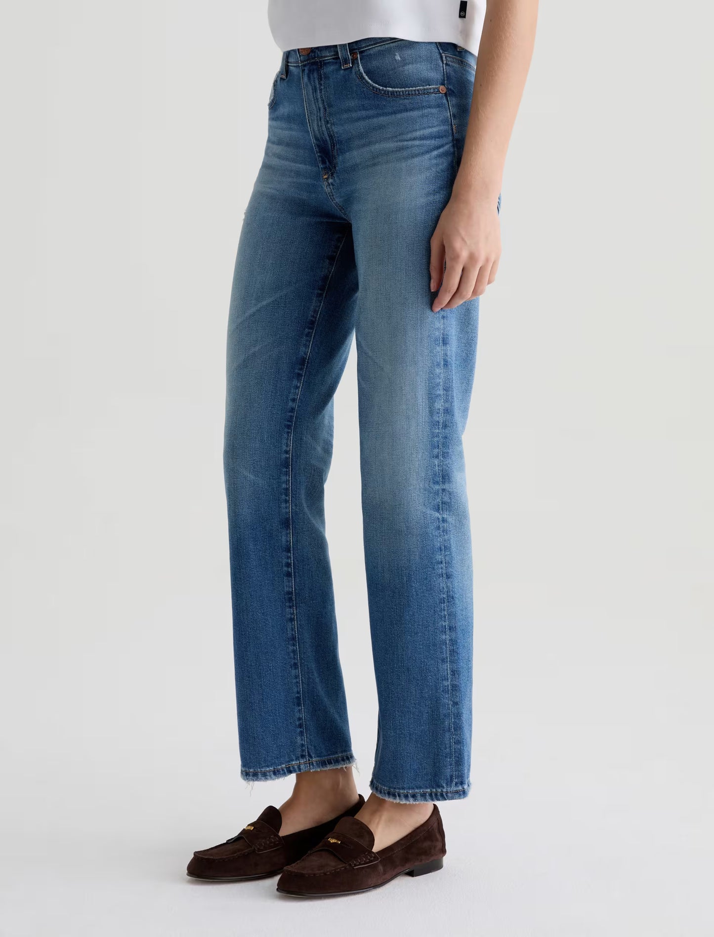 AG Jeans | Jean droit à taille mi-haute ''Brinley AG-ed™ '' - Couleur 16 Years Soaring