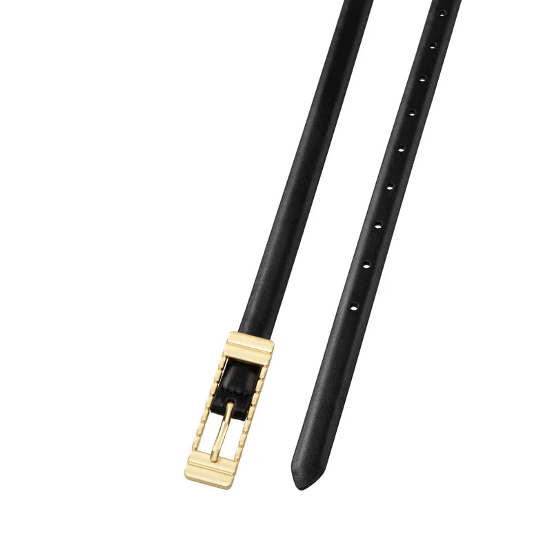 SANCIA | ceinture en cuir ''Marzi'' - Noir