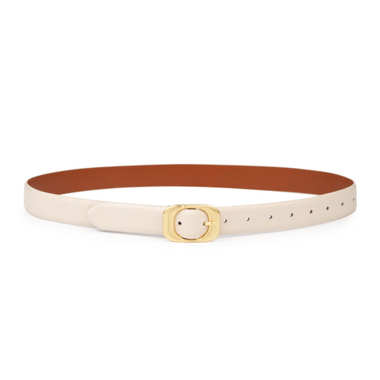 SANCIA | ceinture en cuir ''Kylo'' - Écru