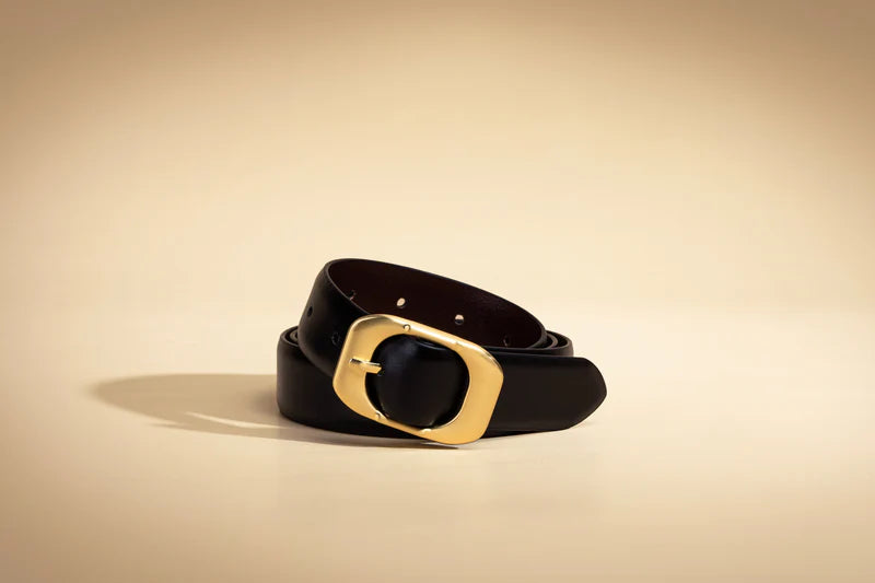 SANCIA | ceinture en cuir ''Kylo'' - Noir