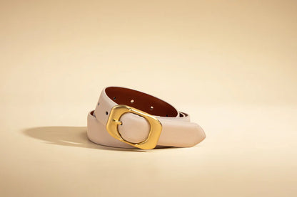 SANCIA | ceinture en cuir ''Kylo'' - Écru