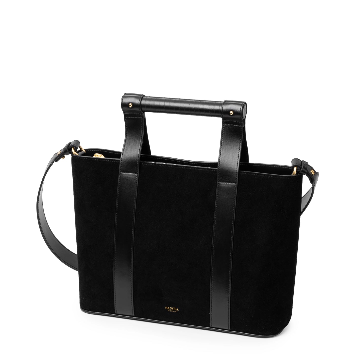 SANCIA | Sac en cuir ''Ravenna Tote'' - Noir