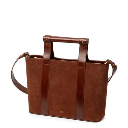 SANCIA | Sac en cuir ''Ravenna Tote'' - Marron