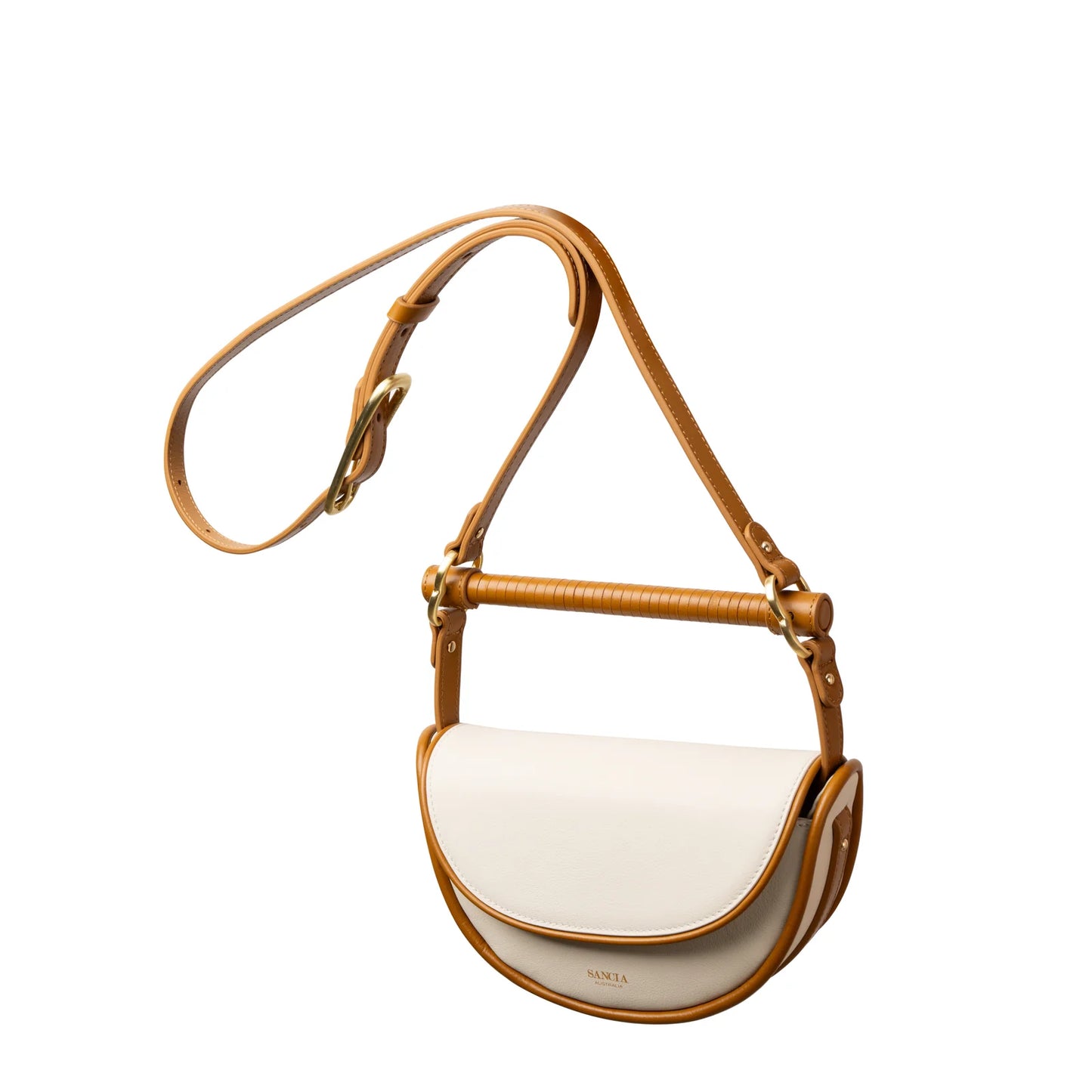SANCIA | Sac en cuir ''Verin'' - Ecru