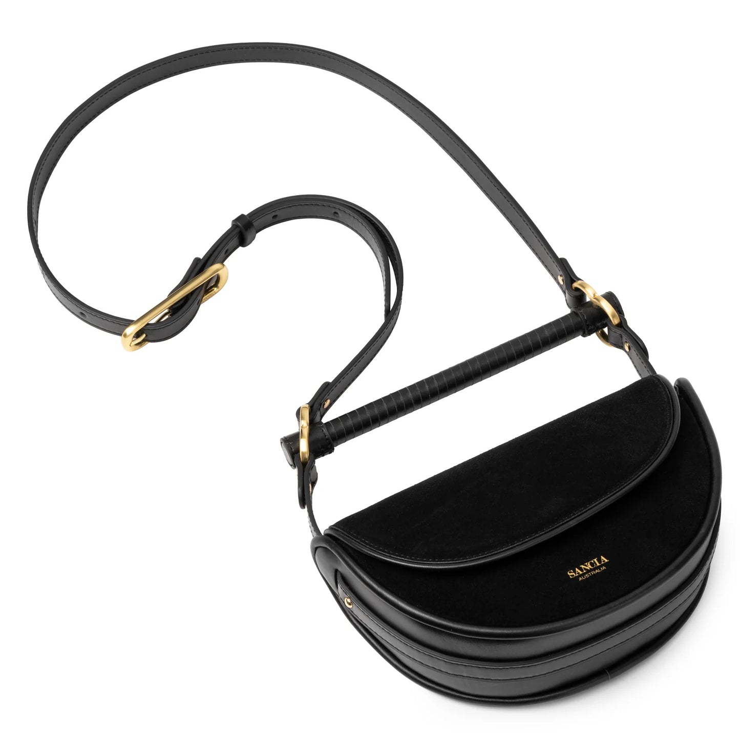 SANCIA | Sac en cuir ''Verin'' - Noir