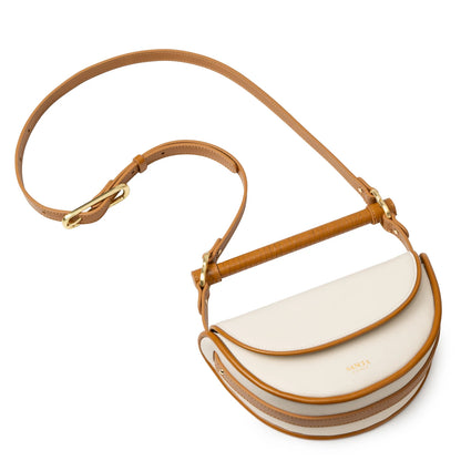 SANCIA | Sac en cuir ''Verin'' - Ecru