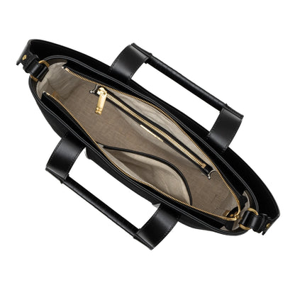 SANCIA | Sac en cuir ''Ravenna Tote'' - Noir