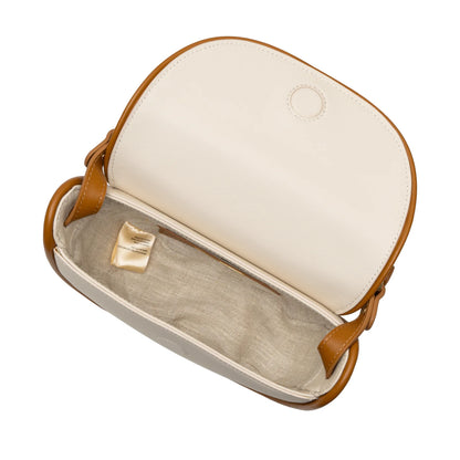 SANCIA | Sac en cuir ''Verin'' - Ecru