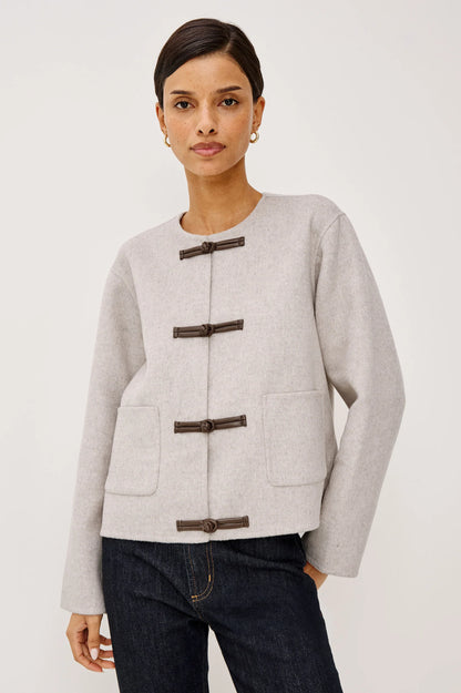 Rails | Manteau en laine "Deidre" - Avoine brune