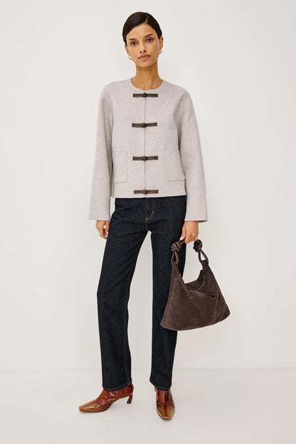 Rails | Manteau en laine "Deidre" - Avoine brune
