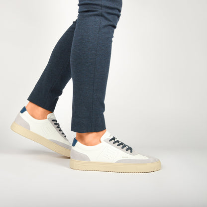 BLACKSTONE | Baskets "Slate Harper Perf" - Blanc/Bleu