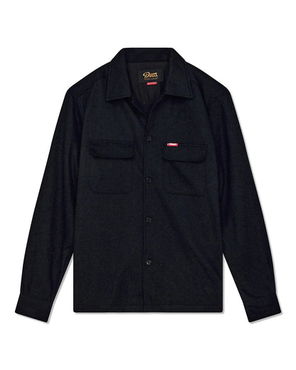 Deus Ex Machina | La chemise en laine ''Clayton'' - Noir
