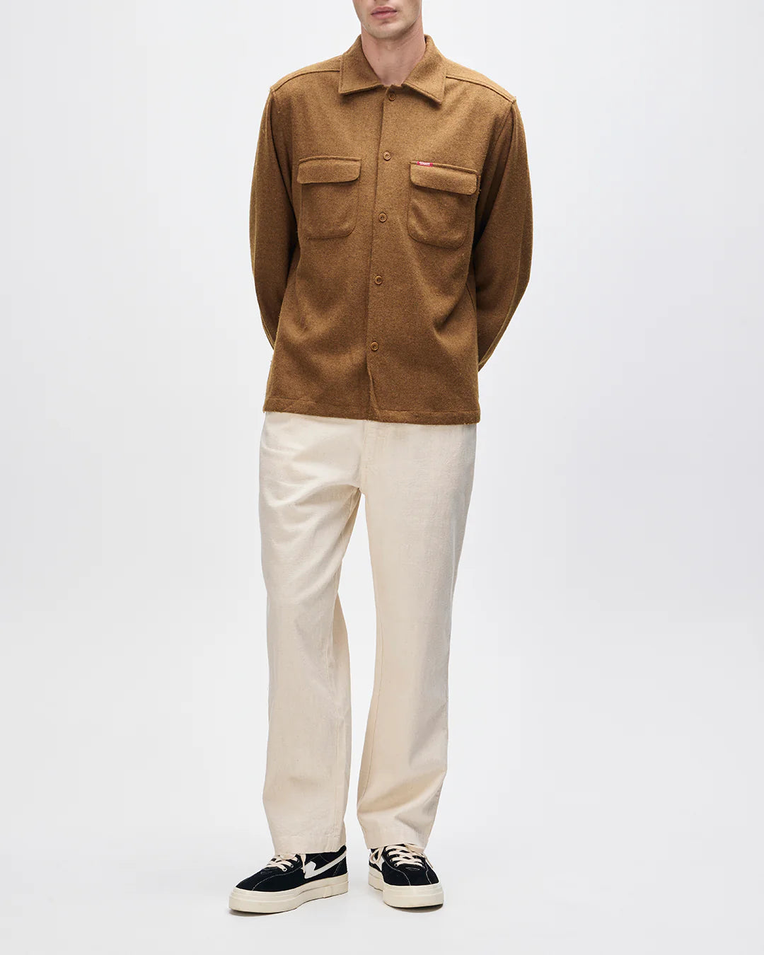 Deus Ex Machina | La chemise en laine ''Clayton'' - Brun bronze