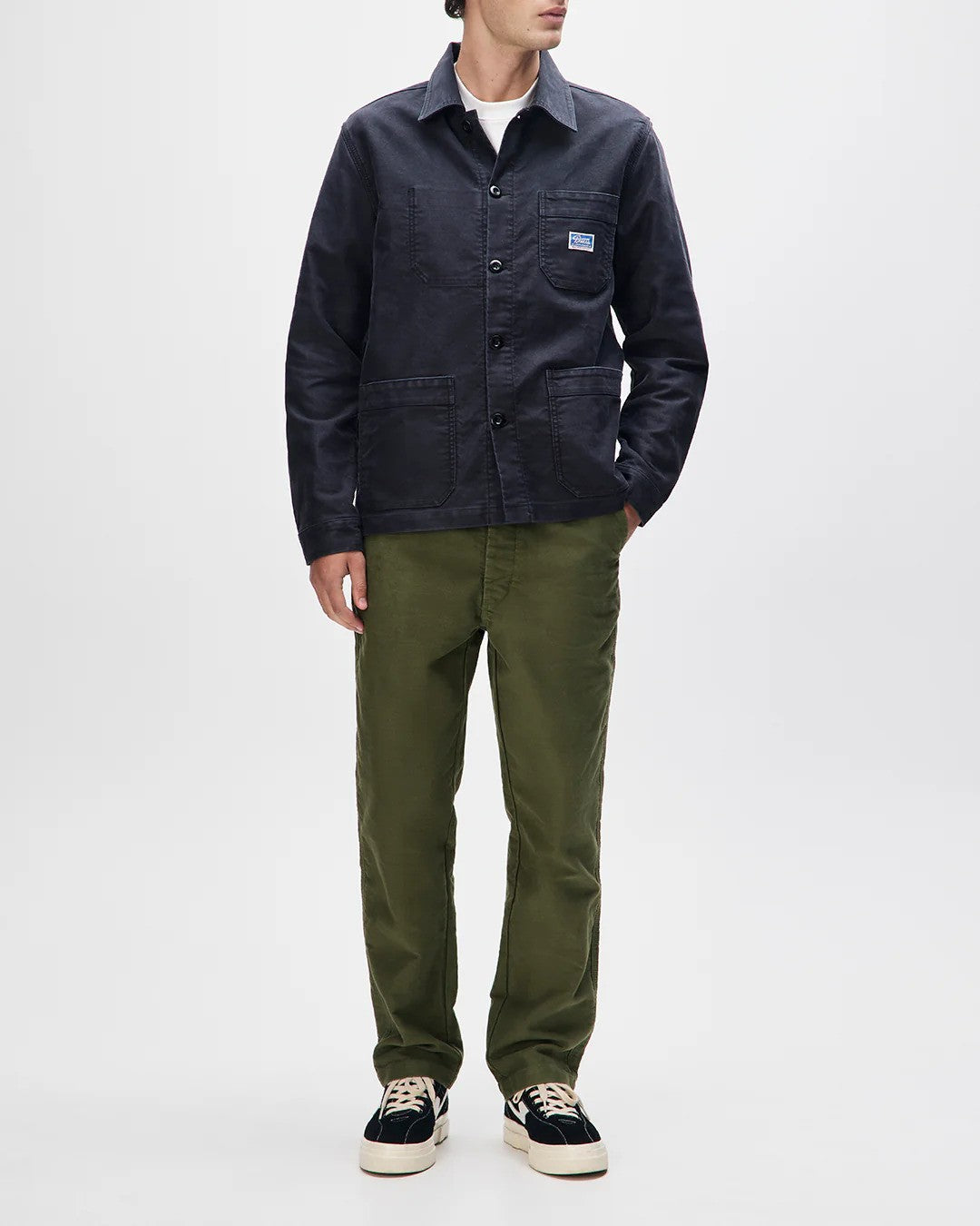 Deus Ex Machina | Veste chemise en satin de coton ''Chore'' - Noir