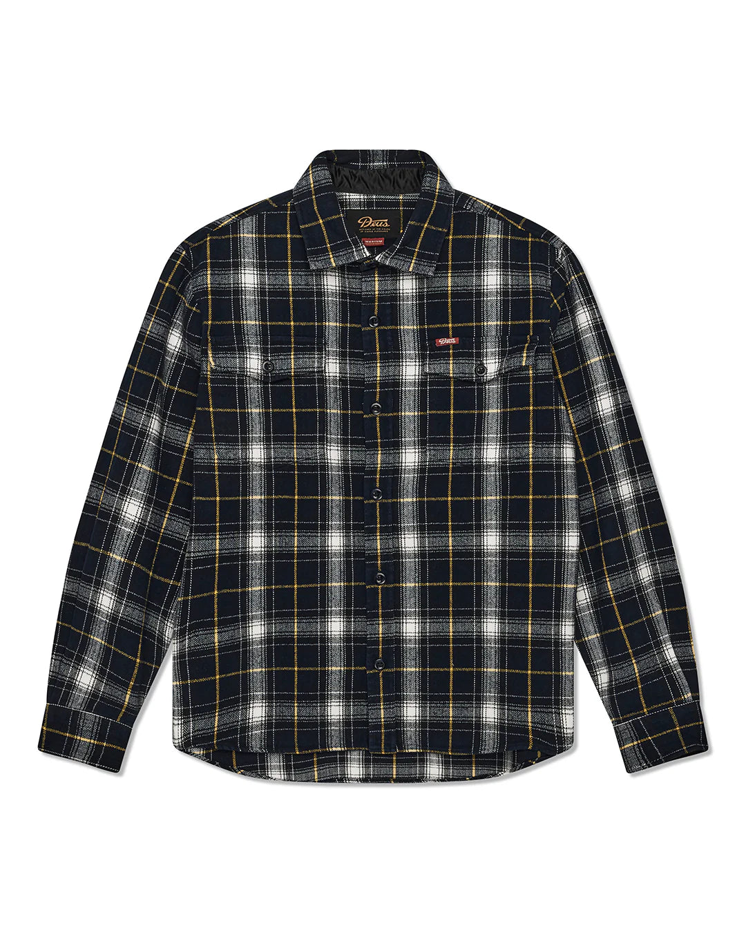 Deus Ex Machina | Chemise à carreaux en flanelle de coton ''Jermaine'' - Bleu