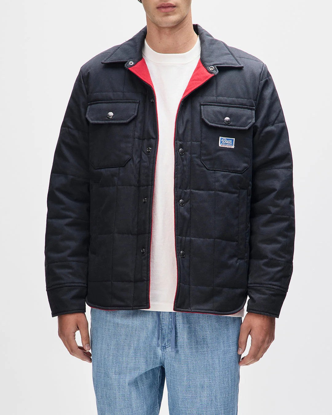 Deus Ex Machina | La surchemise cirée Maxwell - Noir