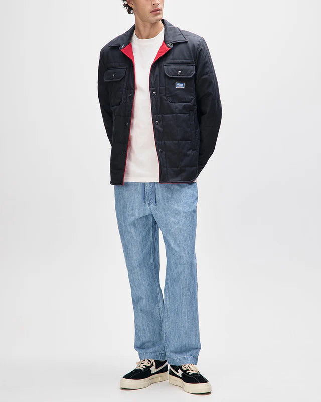 Deus Ex Machina | La surchemise cirée Maxwell - Noir