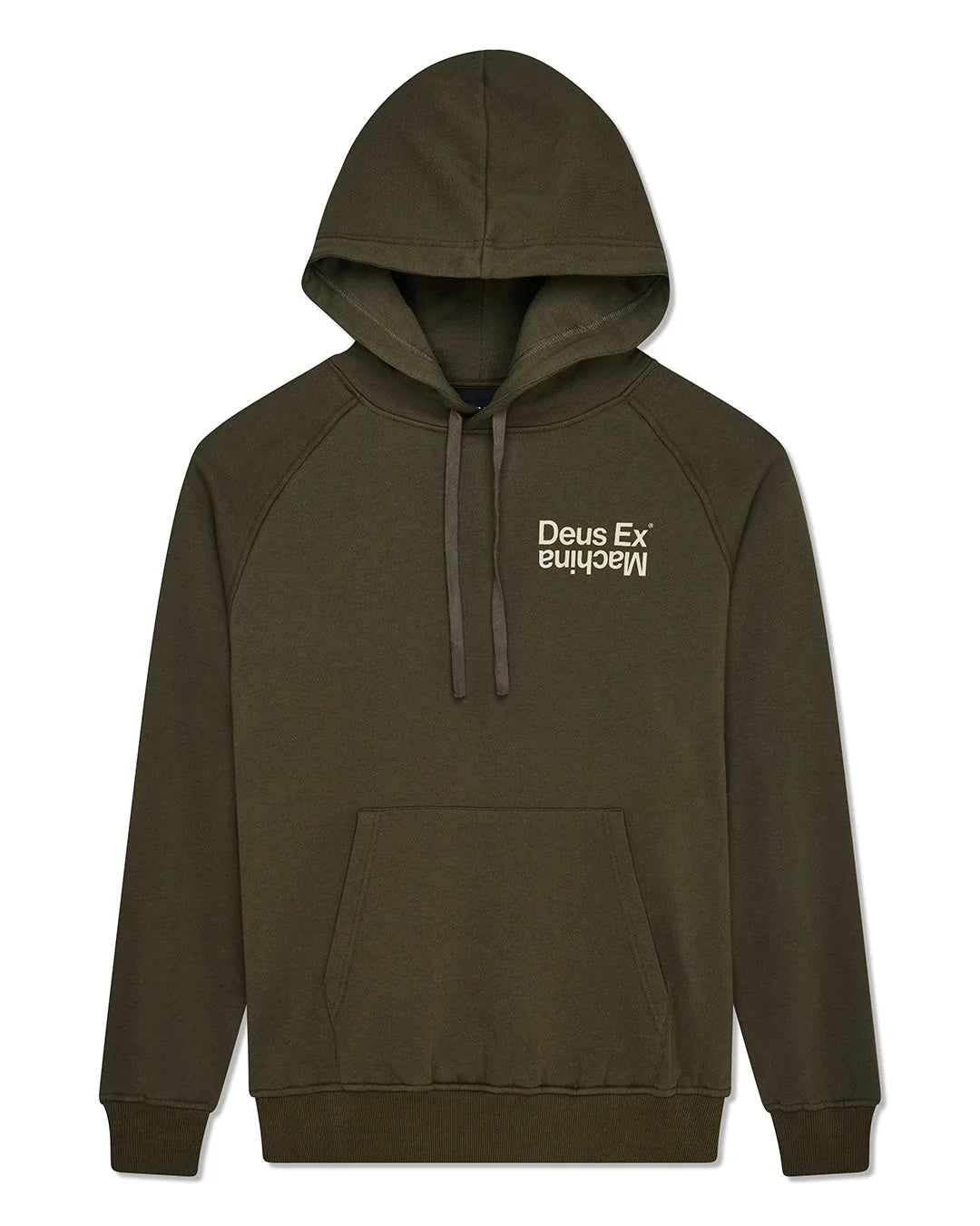 Deus Ex Machina | Sweat à capuche ample Axis - Olive foncé