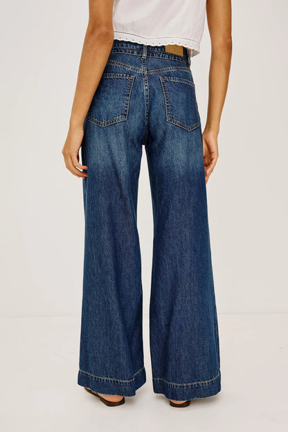 Rails | Le jean à jambes larges ''Dover'' - Bleu Boondocks