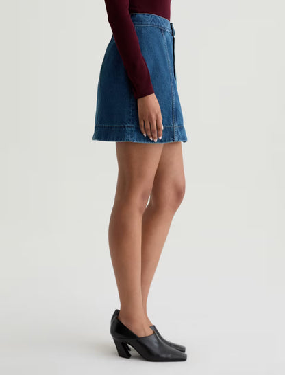 AG Jeans | Jupe en Denim "Evie" | Bleu