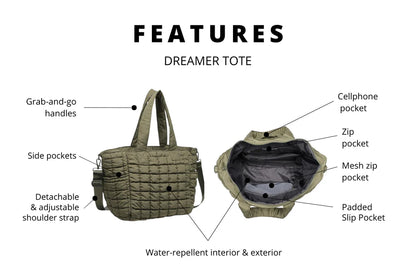 Sol & Selene | Sac Fourre-tout ''Dreamer'' - Olive