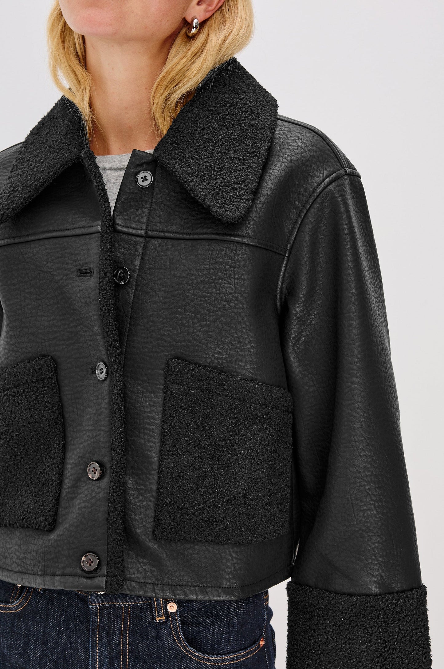Rails | Veste ''Dria'' en shearling  - Noir