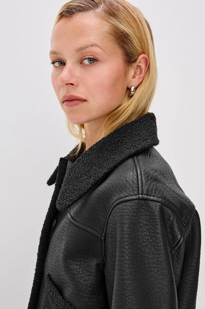Rails | Veste ''Dria'' en shearling  - Noir