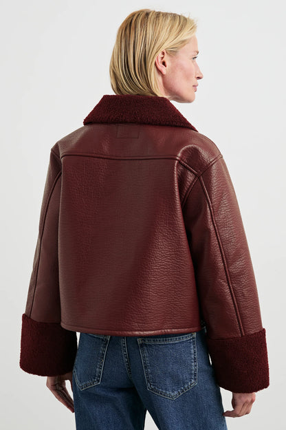Rails | Veste ''Dria'' en shearling  - Bordeaux