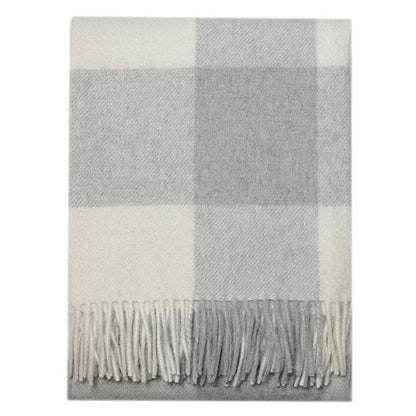 Linen Way | Couverture "St Louis" Alpaga - Ivoire fumée