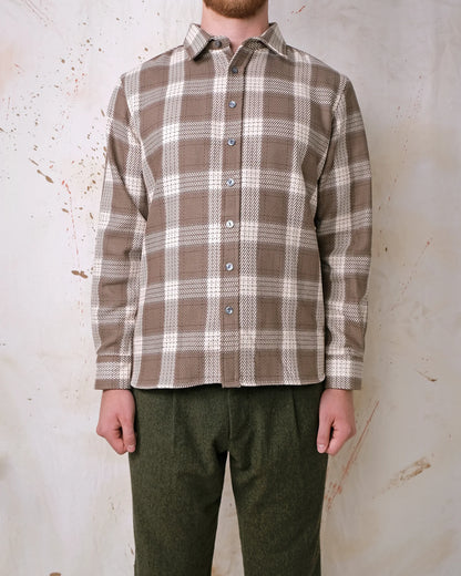 Outclass | Chemise facile à carreaux - Taupe