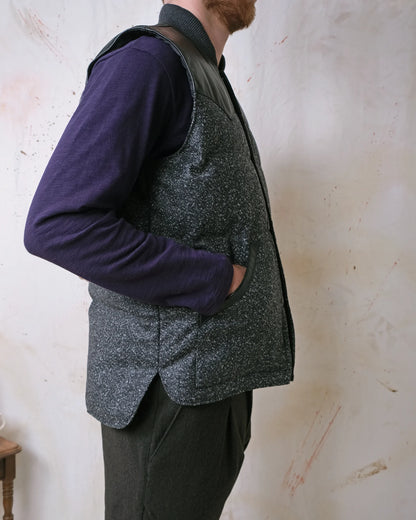 Outclass | Gilet sans manches en laine mélangée - Noire