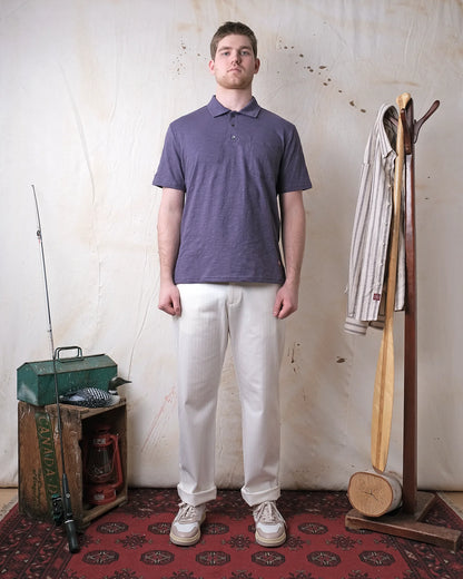 Outclass | Polo en cotton slub - Violet