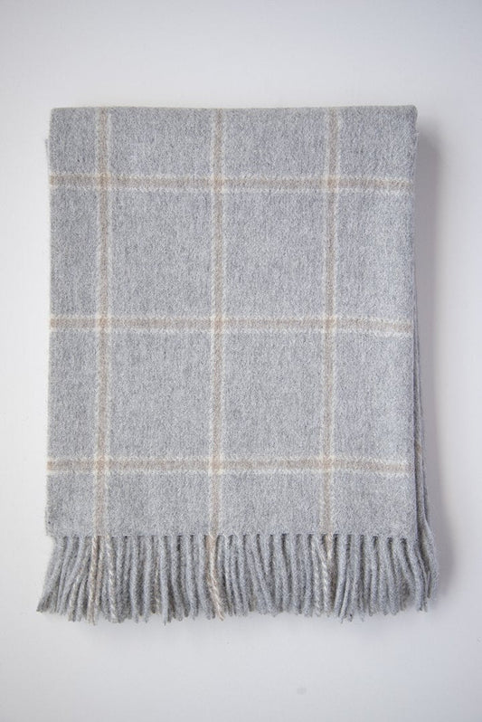 Linen Way | Couverture Stowe Alpaca - Gris