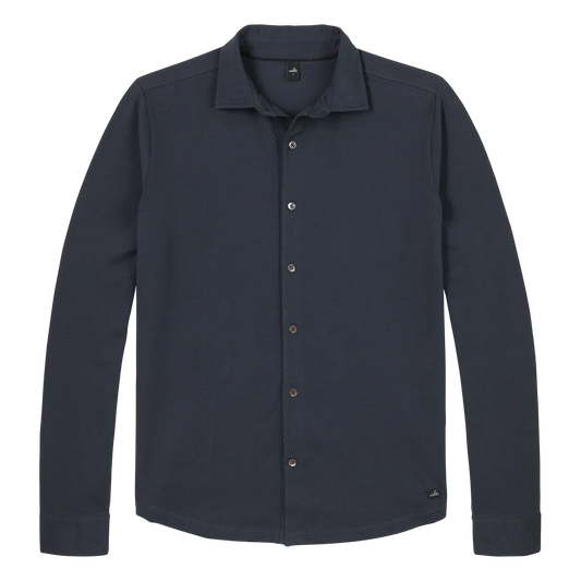 WAHTS | La chemise extensible en jersey ''Duke'' - Marine