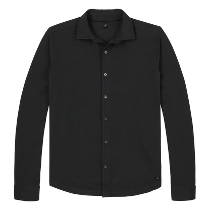 WAHTS | La chemise extensible en jersey ''Duke'' - Noir
