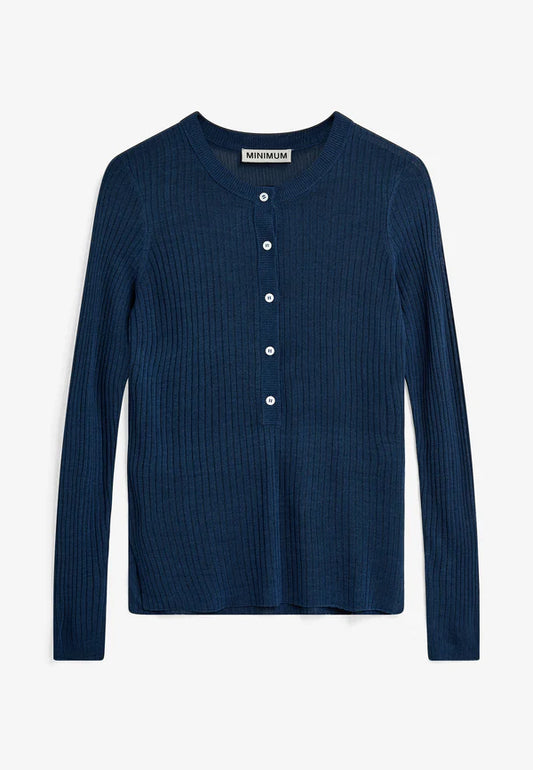 MINIMUM | Haut 'Dahlia' | Bleu