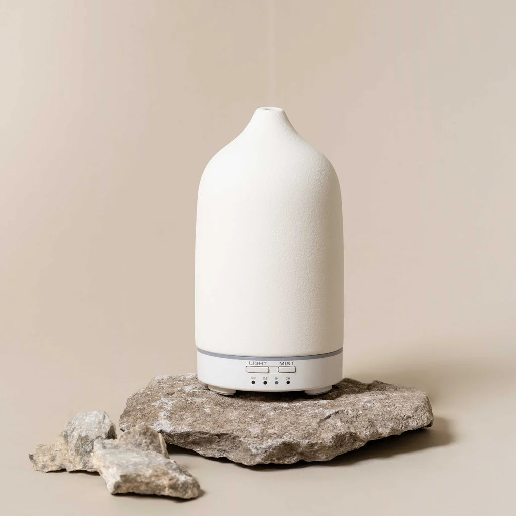 ATELIER LA VIE APOTHICAIRE | Diffuseur d’huiles essentielles ultrasonique - Blanc écru