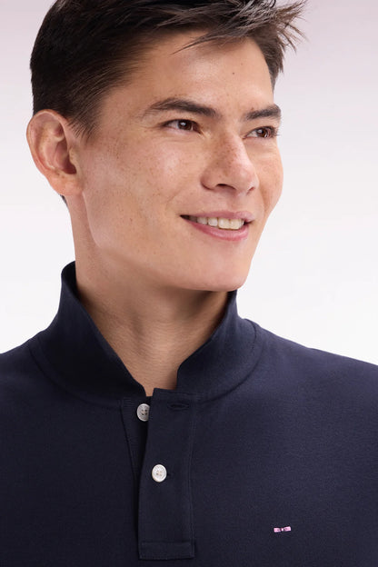 Eden Park | Polo en coton Pima - Bleu marine