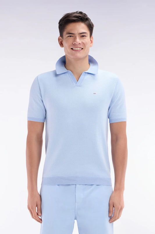 Eden Park | Polo en coton  - Bleu ciel