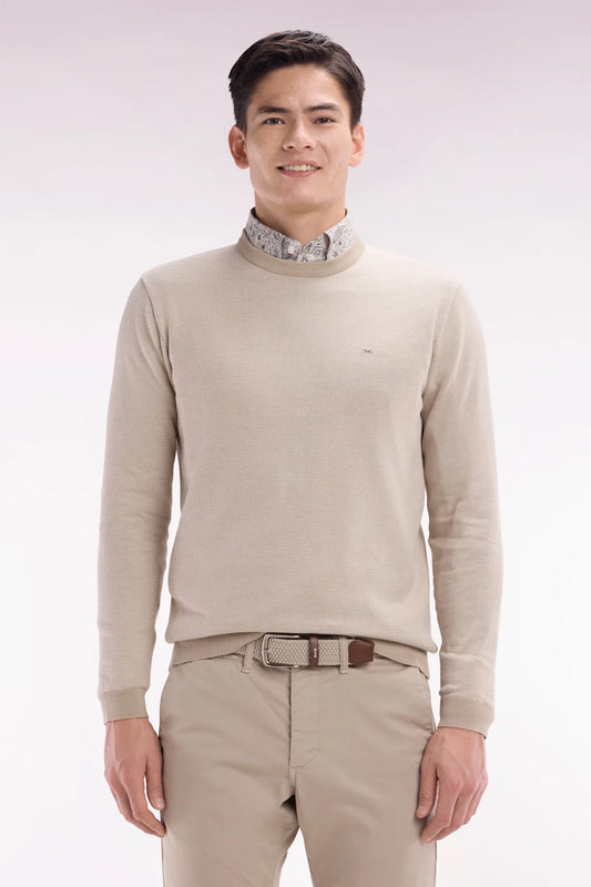 Eden Park | Pull en coton à col - Beige