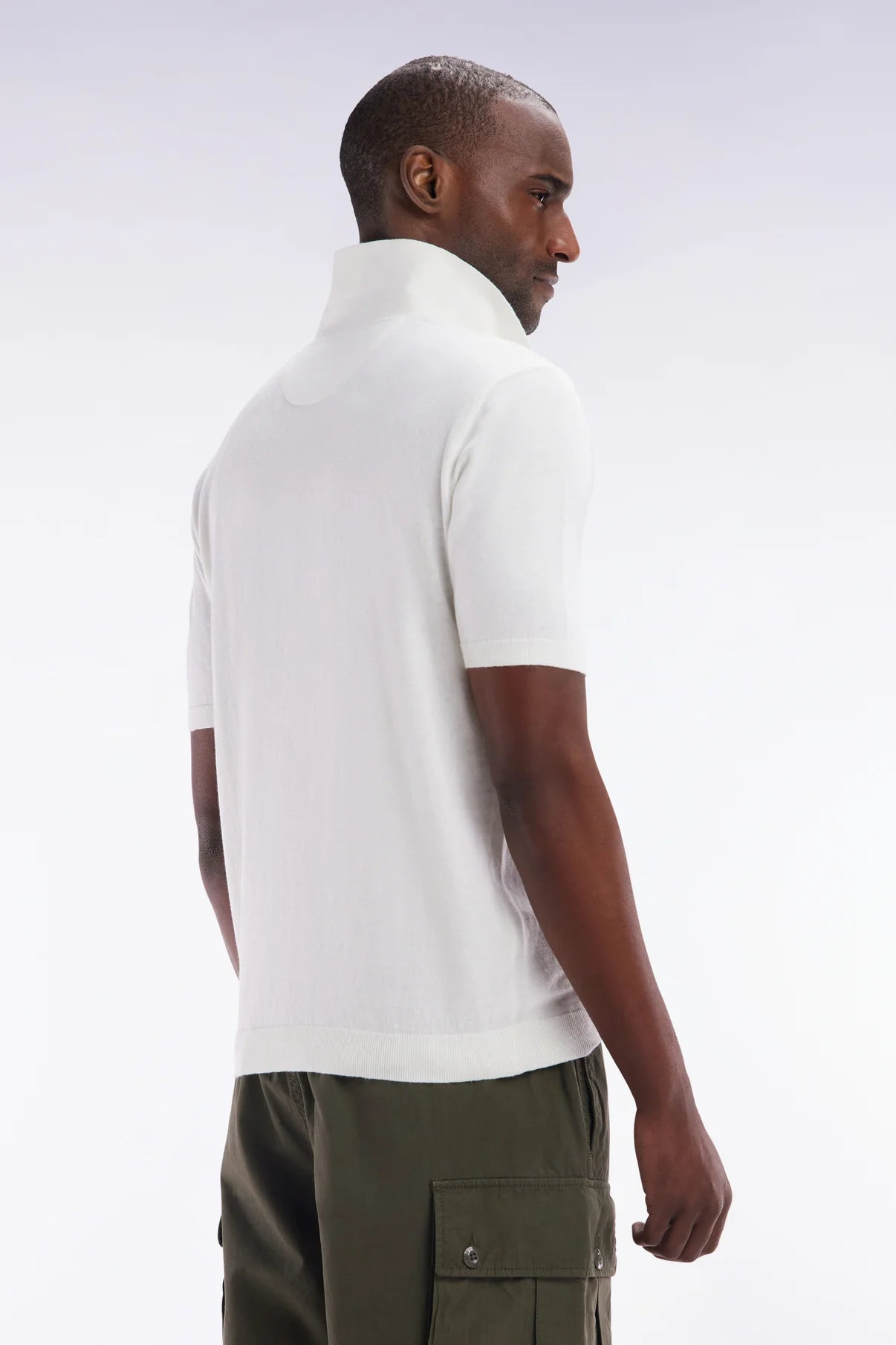 Eden Park | Polo en coton et soie - Ivoire