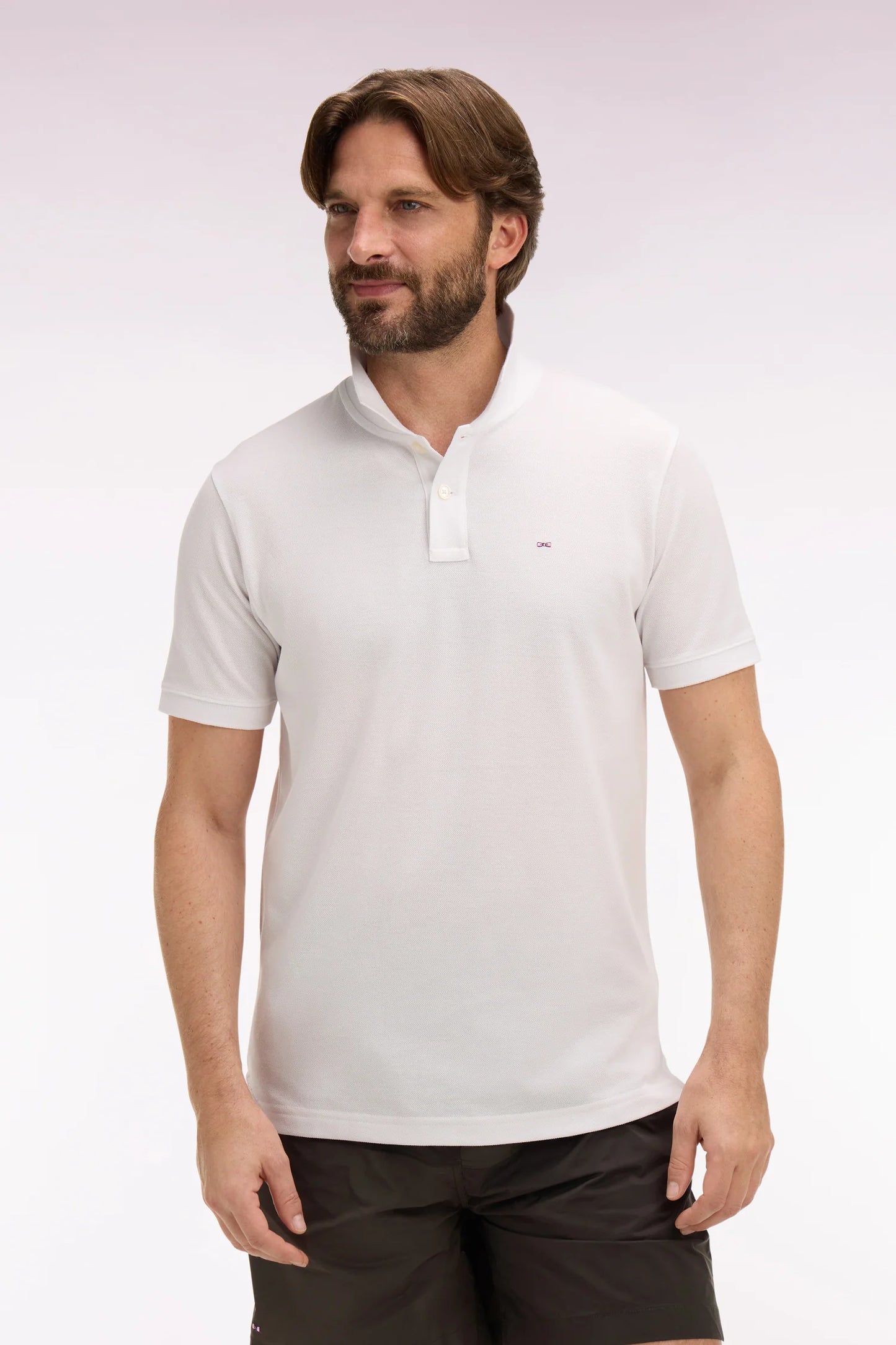 Eden Park | Polo à manches courtes en coton coupe regular - Blanc