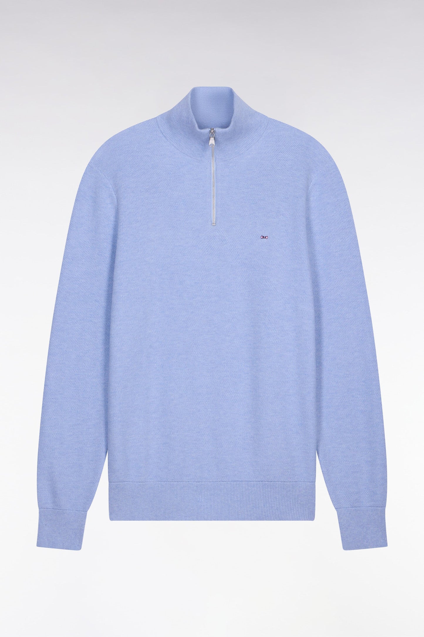 Eden Park | Pull col camionneur en coton - Bleu clair