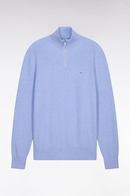 Eden Park | Pull col camionneur en coton - Bleu clair