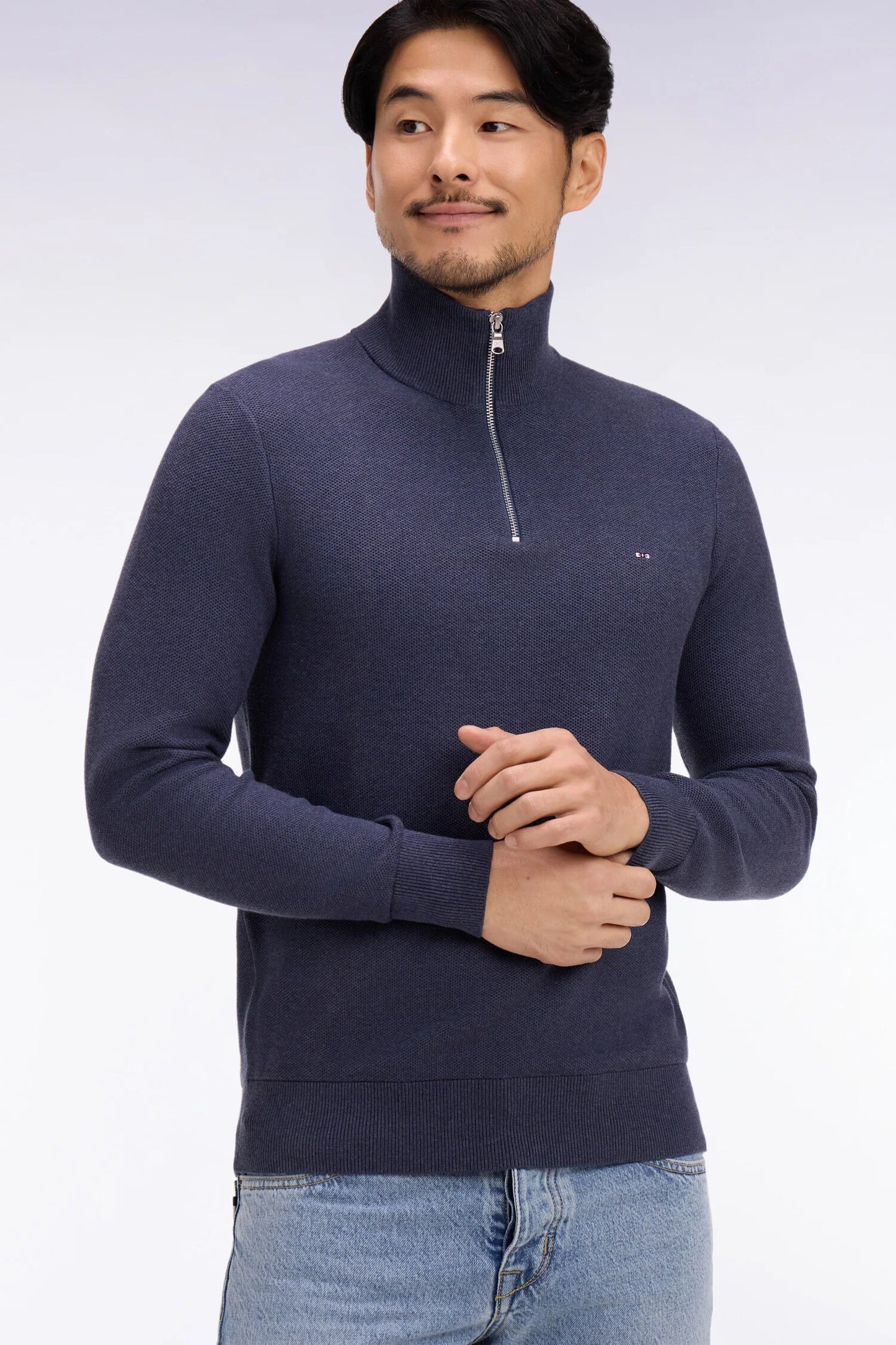 Eden Park | Pull col camionneur en coton - Marine