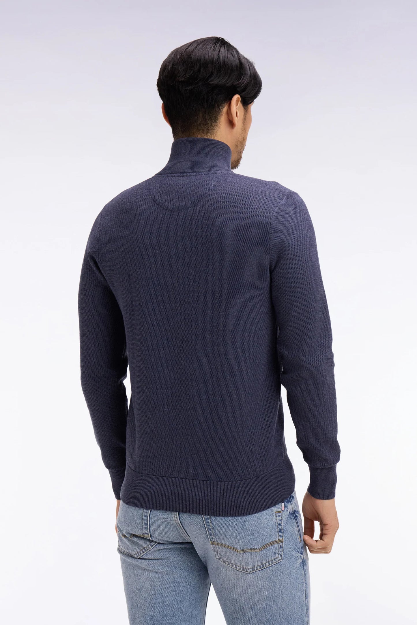 Eden Park | Pull col camionneur en coton - Marine