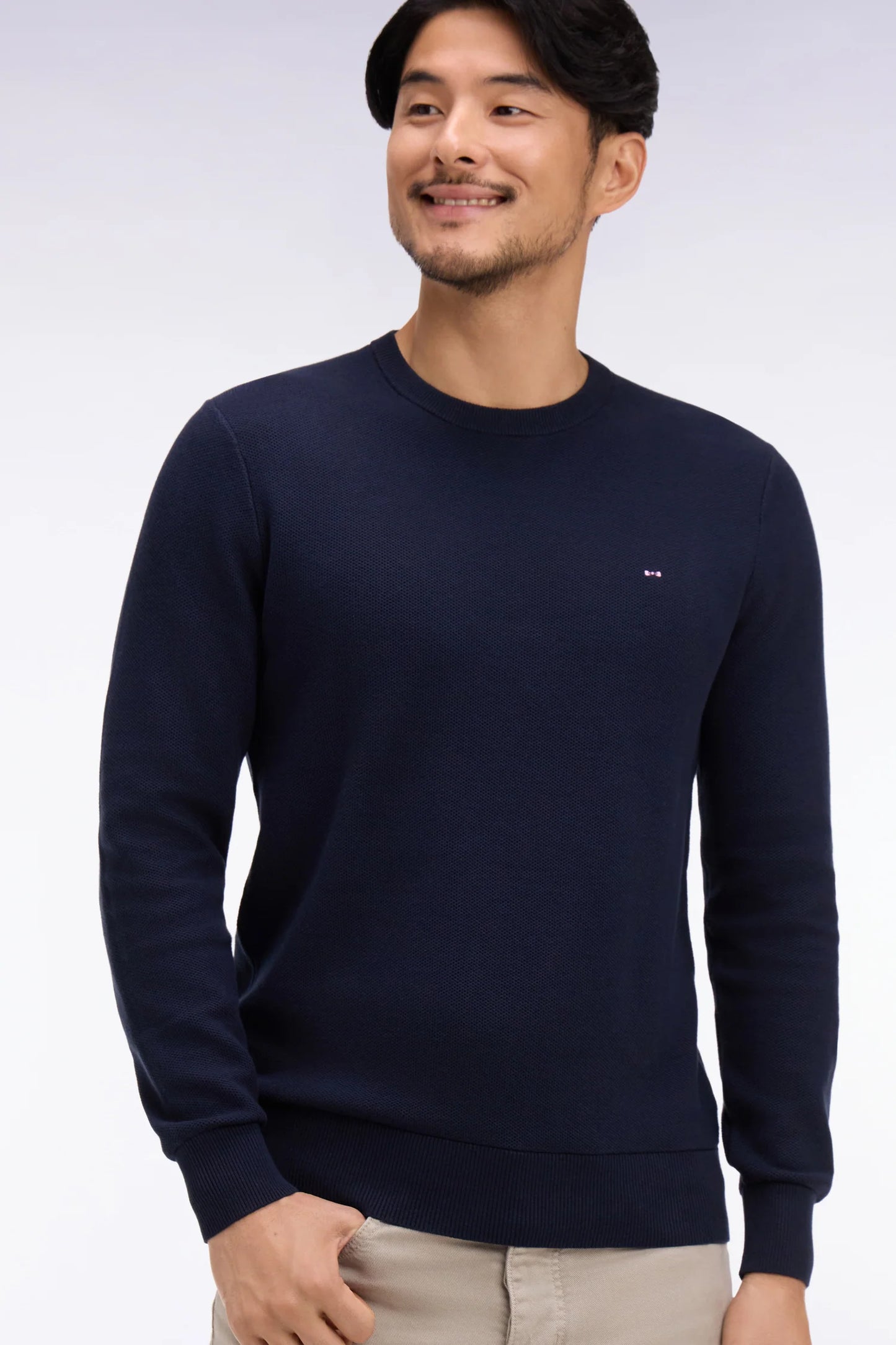 Eden Park | Pull col rond en coton - marine