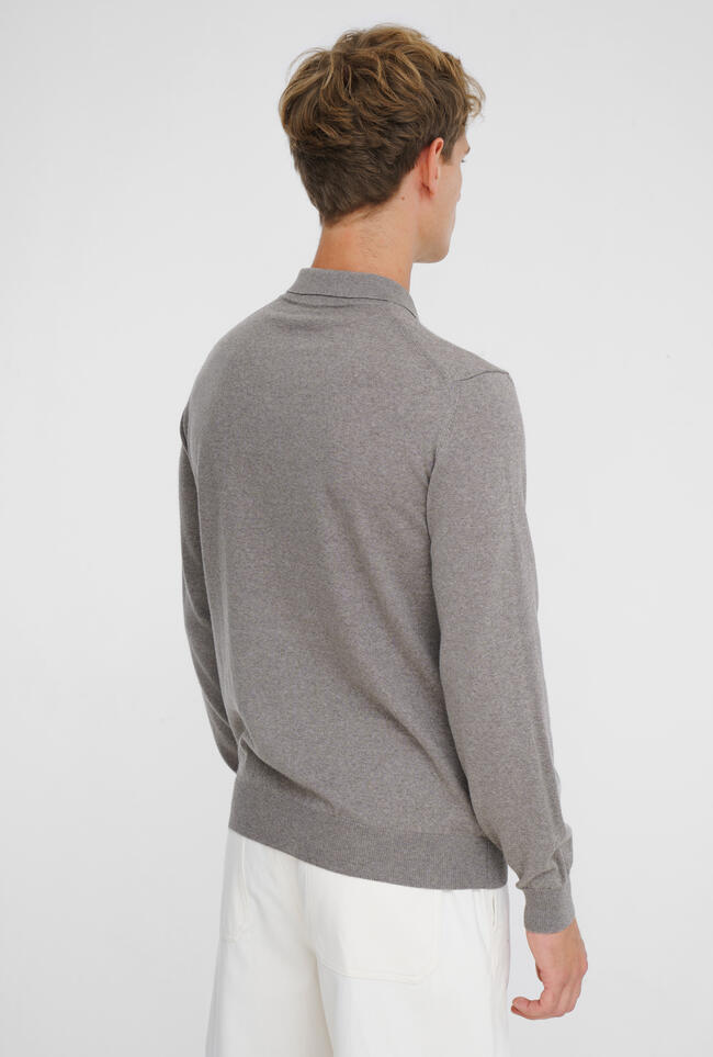 Ferrante | Polo en laine mérinos - Beige