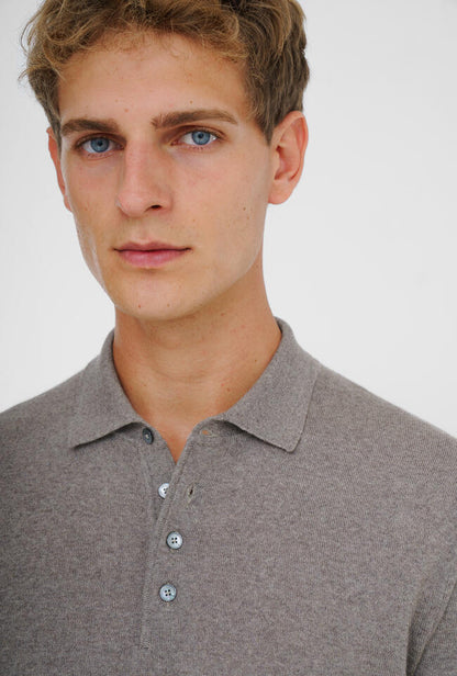 Ferrante | Polo en laine mérinos - Beige